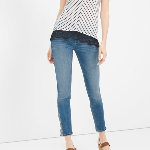 WHBM ankle zipper jeans size 6 - Picture 9 of 10